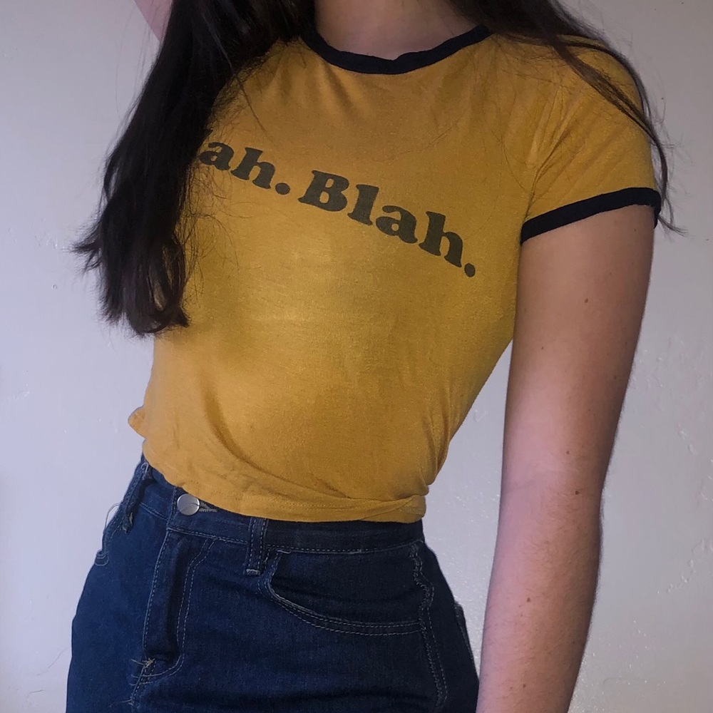 “Blah Blah” crop top